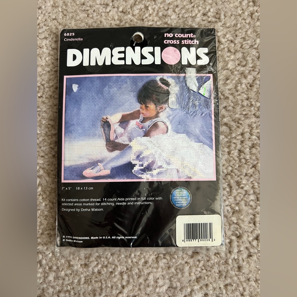Dimensions No Count Cross Stitch Kit – 7x5 – Vintage & Sealed